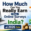 How Much Can You Really Earn from Online Surveys in India (2026 Data)